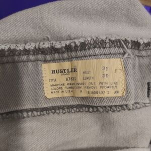 Rustler Jeans 31x30 Style 87621